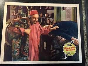 PETER LORRE IN THINK FAST, MR. MOTO 1937 ORIGINAL LOBBY CARD