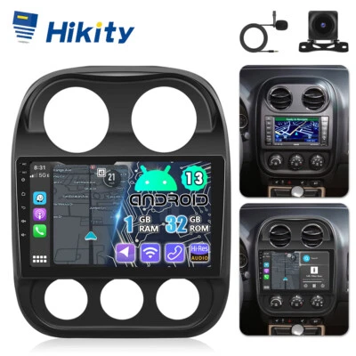 10" Apple CarPlay Android 13 Autoradio Für Jeep Compass MK49 11-16 GPS Navi WIFI - Bild 1 von 4