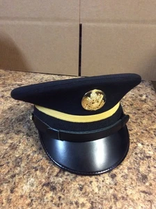 ASU ARMY SERVICE UNIFORM DRESS CAP HAT ENLISTED NCO SIZE 6 7/8 KINGFORM - Picture 1 of 5