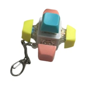Keyboard Fidget Keychain Mechanical Key Keyboard Button for Office Home Novelty - Picture 1 of 6