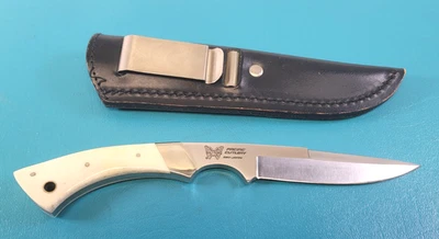 Vintage Pacific Cutlery Seki Japan Samson Knife Dagger White Horn + Sheath TR491 - Image 1 of 4