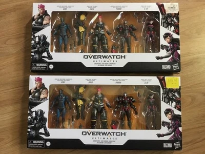 Hasbro GameStop Overwatch Ultimates Carbon Series Paquete de 4 (E6390) Lote para dos Foto 1 de 4