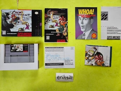 Juego Chrono Trigger SNES con CAJA, MANUAL, PÓSTER Y TARJETA DE REGISTRO Foto 1 de 4