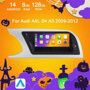 Für Audi A4 B8 S4 S5 2009-2012 8.8" Autoradio CarPlay Android 4G SWC Wifi GPS BT - Bild 1 von 18