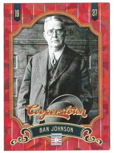 Ban Johnson 2012 Panini Cooperstown Crystal Red Parallel #7 /399 AL President 🏅