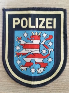Original Uniformabzeichen / -aufnäher der Polizei Thüringen / Farbe: Blau - Bild 1 von 1