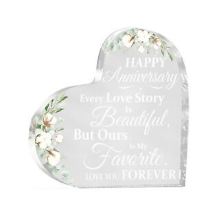 Love Keepsake Table Decor For Her Anniversary Gift Acrylic Plaque Valentines Day