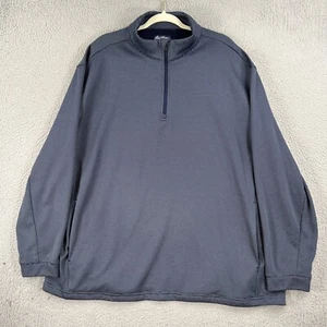 Ben Hogan 1/4 Zip Pullover MENS 2XL Blue Checkered Performance Polyester Golf - Picture 1 of 12