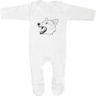 'Angry Wolf' Baby Romper Jumpsuits / Sleep suits (SS030934)