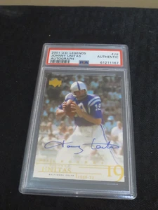 2001 Upper Deck Legends Johnny Unitas Autograph Colts - Picture 1 of 3
