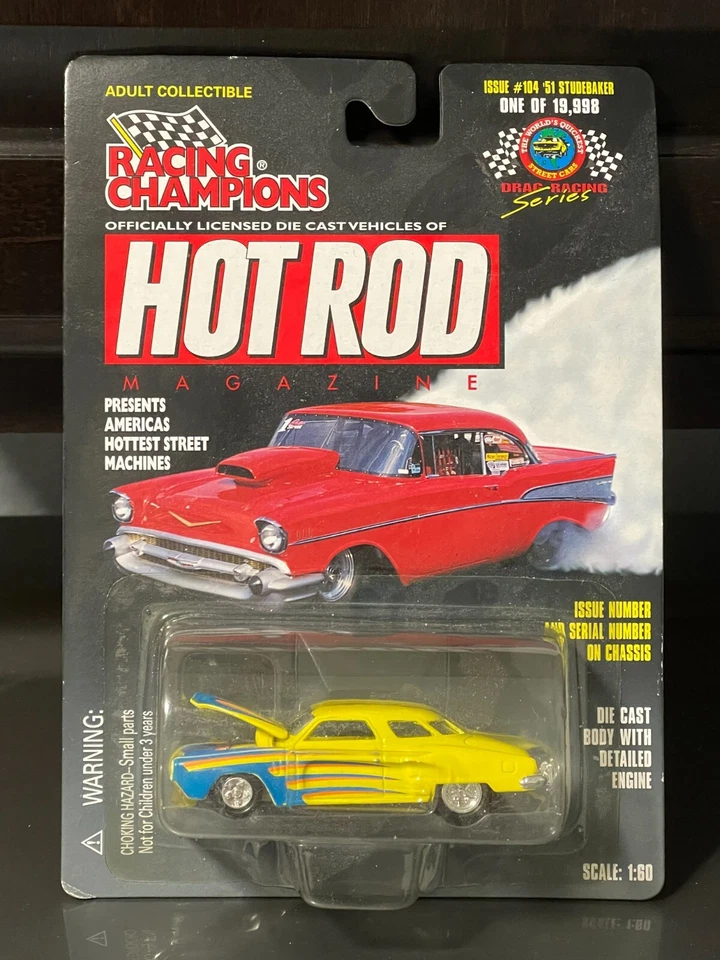 Racing Champions 1 64 scale 1960 Chevy Impala Hot Rod magazine Six Flags #105