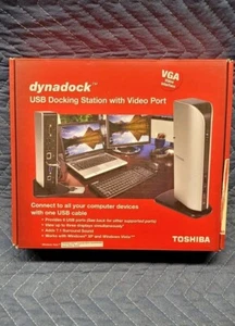 Toshiba Dynadock USB Docking Station with Video Port VGA for Windows XP-Vista - Picture 1 of 9