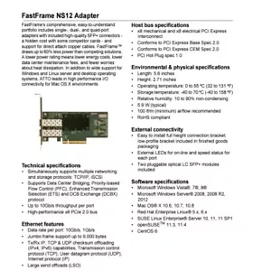ATTO FastFrame FF-NS12 2-Port LC SFP+ 10GbE PCIe2.0 Network Adapter FULL Profile - Picture 1 of 5
