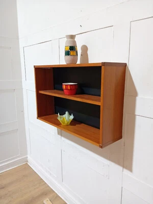 BEAVER & TAPLEY FLOATING TEAK BOOKCASE VINTAGE BOOKCASE MID CENTURY MODERN - Image 1 of 4