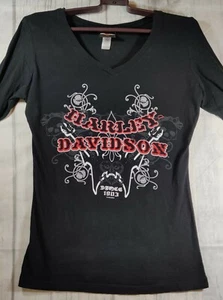 HARLEY DAVIDSON Ft. Lauderdale Womens L L/S Black T-Shirt Rossmeyer's - Picture 1 of 6