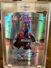 2012 Elite Dwyane Wade Turn Of The Century Diecut Auto /49 Heat Sealed Hit Draft