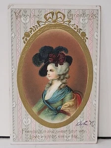 1909 Raphael Tuck Valentines Day Postcard Hand-painted No. 11 "Floral Missives" - Picture 1 of 3