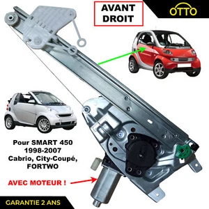 Power Window Lift Mechanism Front Right for SMART FORTWO 450 C0002702V001000000 - Picture 1 of 6