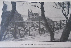 Un Coin de Biarritz Image Print 1921 - Bild 1 von 1
