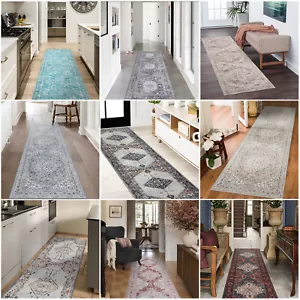 Deal Hallway Runn/ Beautiful Vintage Rug/ Washable Retro Carpet/ Boho Mat 80x300 - Picture 1 of 18