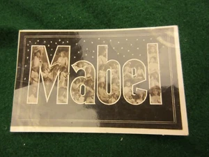 MABEL big letter with faces postcard souvenir 1905 card #2814ME - Picture 1 of 2