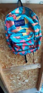 Jansport Backpack Cactus Flower Gym School Bag - used but in great shape, padded