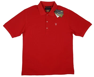 Polo Greg Norman Sunset Country Club PlayDry Rojo Para Hombre Grande Foto 1 de 4