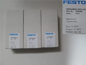 Festo CPE24-M1H-3GLS-3/8   Mat.-Nr.: 163169  E902 Magnetventil  NEU! 10-5 #2119 - Bild 1 von 1