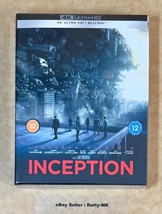 INCEPTION - UK COLLECTOR'S EDITION 4K UHD + BLU RAY STEELBOOK - NEW & SEALED - Picture 1 of 12