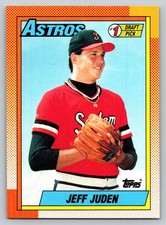 1990  Topps #164 Jeff Juden Rookie Card Houston Astros