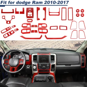 🌟31x Center Control Inner Decor Cover Trim Full Kits For Dodge Ram 1500 2010-17 - Picture 1 of 15