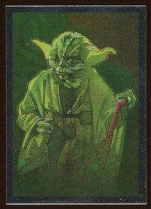 2012 Topps Star Wars: Galaxy Series 7 Yoda Silver Foil Insert #15