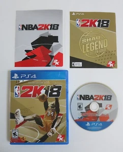NBA 2K18: Legend Edition Gold (Sony PlayStation 4, 2017) PS4 con disco manual como nuevo - Imagen 1 de 3