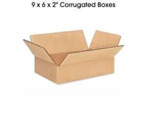 9 x 6 x 2” corrugated Boxes brand new - Fast Shipping 
