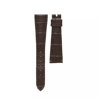 OEM 20mm x 16mm Patek Philippe matte brown croc square leather watch strap - Image 1 of 4