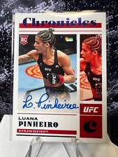2023 Panini Chronicles UFC Luana Pinheiro Rookie Autograph RC Auto blue 03/49