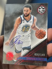 2022-23 Panini Stephen Curry STARS ON-CARD Signing Card Autographed #36/149