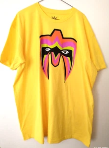 WWE The Ultimate Warrior Officially Licensed Yellow T Shirt Size 2X New No Tags. - Picture 1 of 4
