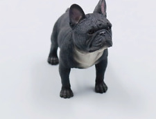 4.3"China collection resin black Standing posture French Bulldog model statue