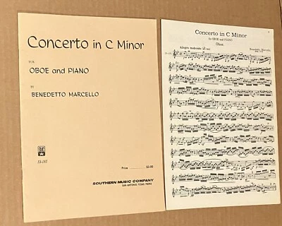 Concerto in C Minor for Oboe and Piano by Benedetto Marcello - Image 1 of 4