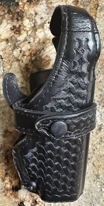 Safariland 070-83 Glock 19 23 Black Duty Holster Leather RH Mid-Ride Level III - Picture 1 of 10