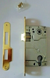 SERRATURA PROFILO CILINDRO EUROPEO SCROCCO E MANDATA TIPO AGB SERIE CENTRO - Picture 1 of 1