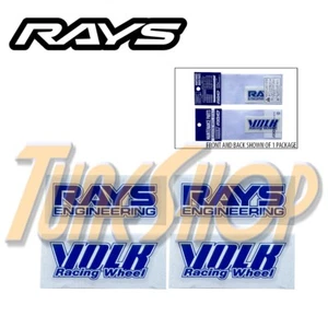 2PC RAYS VOLK RACING TE37 OG ORIGINAL 15-19 SPOKE DECAL STICKER WHEEL RIM BLUE - Picture 1 of 2
