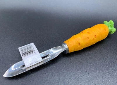 CARROT HANDLE Designer Stainless Vegetable - Potato Peeler - Image 1 of 4