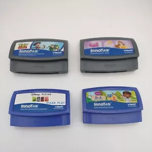 VTech InnoTab Game Cartridges 4 Games ~ Doc ~ Toy Story ~ Disney ~ Pixar Play - Picture 1 of 3