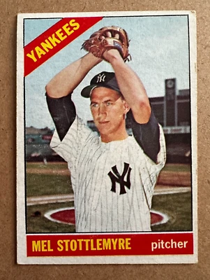 1966 Topps Mel Stottlemyre New York Yankees #350 - Image 1 of 2