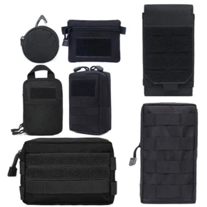 Tactique Molle Sac Taille EDC Sac Médical Sac Accessoires De Chasse Sac Ceinture - Picture 1 of 39