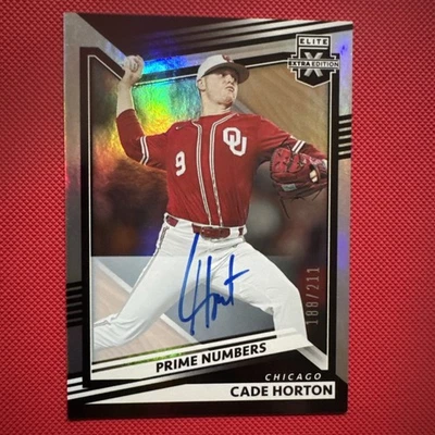 2022 Panini Elite Extra Edition - Cade Horton  Signatures /211 (AU, RC) - Image 1 of 4