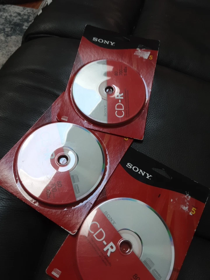 SONY CD-R 80min 700MB/Mo 1-48X 15 Disc - Image 1 of 3