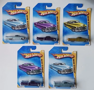 Lote de 5 Hot Wheels 2009 Novos Modelos 53 Custom 53 Cadillac # 15 de 42 (Leia Des.) - Imagem 1 de 4